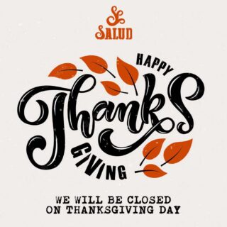 Happy #thanksgiving 🦃
We will be closed on Thanksgiving Day.
#saludbargrill
