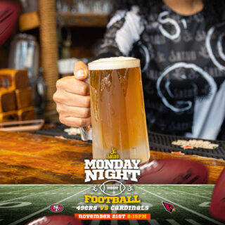 Night Football 🏈🍺
49ers vs Cardinals at 8:15pm
Happy hour Special Beer.
#salud #saludbargrill #nfl #mondaynightfootball nightfootbal #brooklyn #beer #bk #bushwick